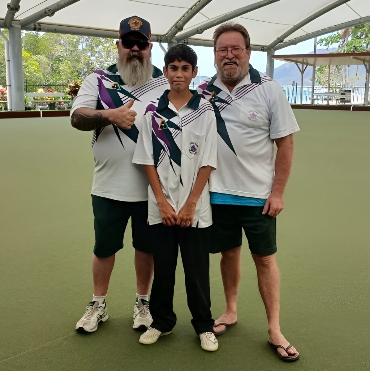 Men's Triples winners