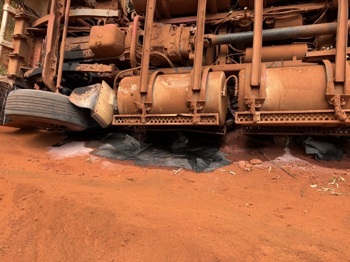 Road train fuel leakage