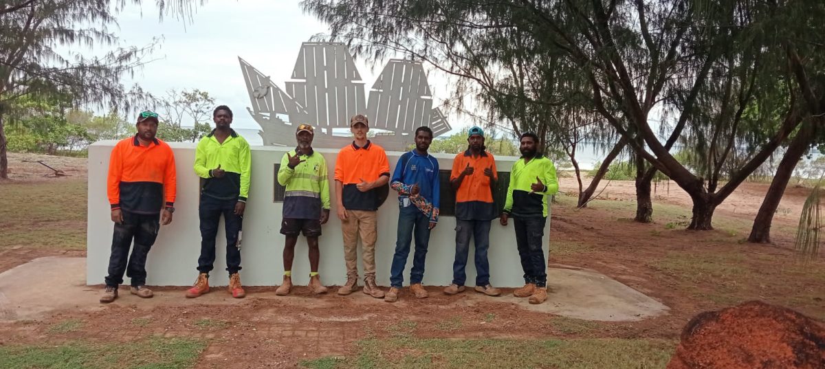 Mapoon site work team.