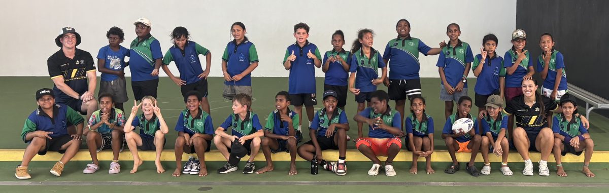 North Queensland Cowboys visit: Tagai College.
