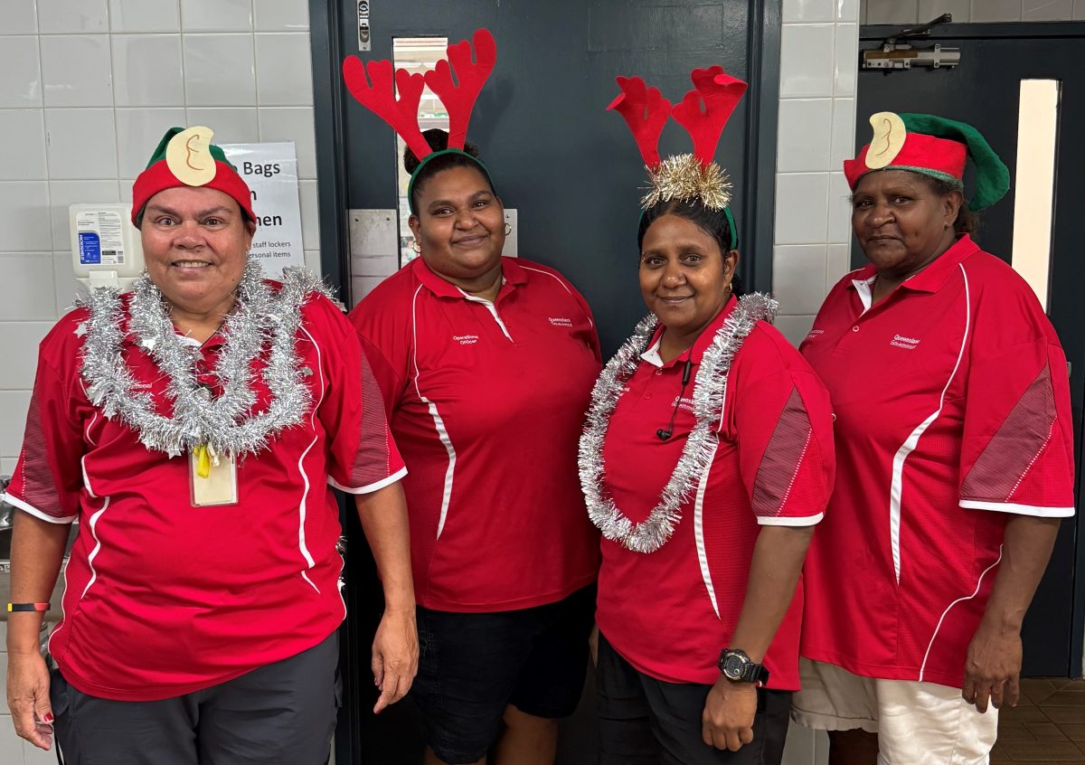 Thursday Island Hospital kitchen staff Henrietta Thompson, Lillian Bann, Eileen Sailor and Margaret Tabo.