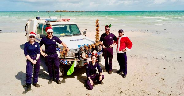 Festive force delivers Christmas cheer to Cape, Torres Strait