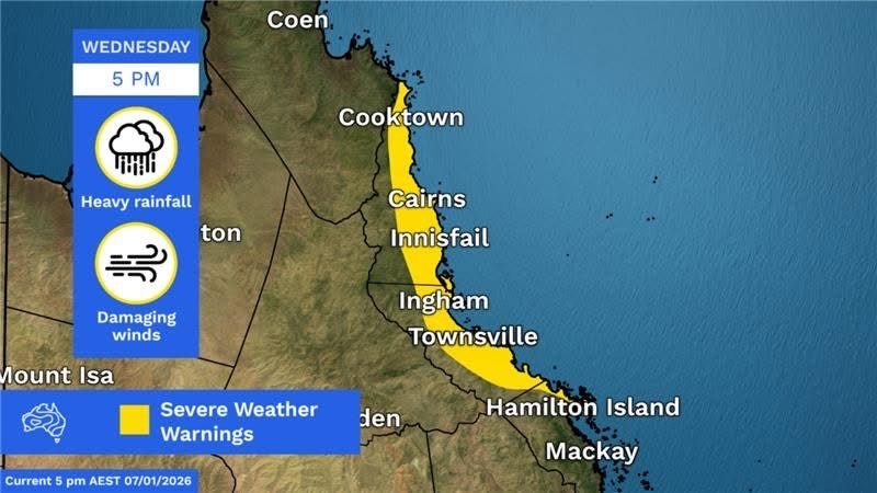Cooktown severe weather warning
