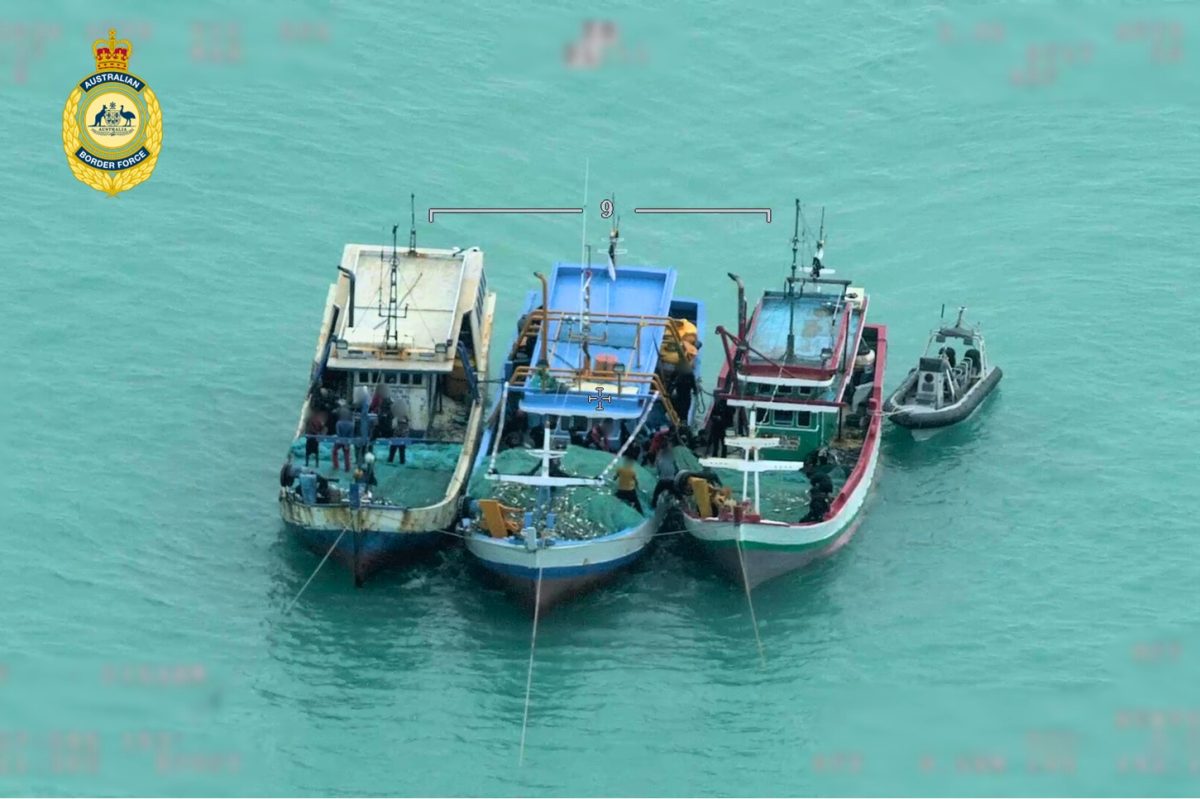 Four foreign vessels intercepted