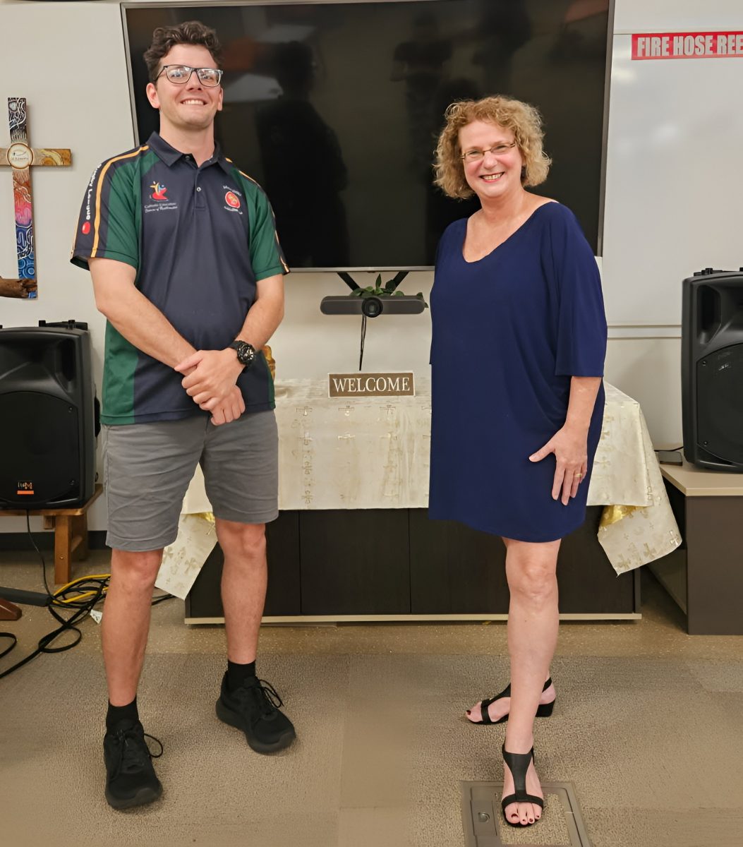 St Joseph's Parish School teachers Brad Hay and Melanie Turner