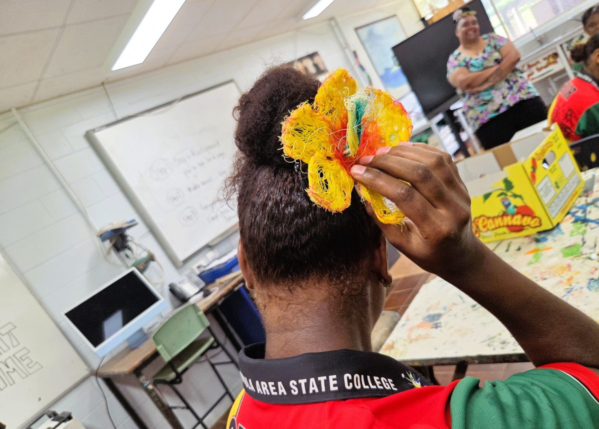 Ghost net cultural hair ornament