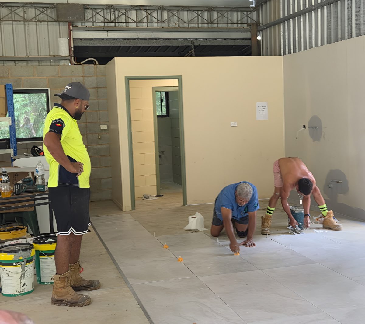 Tiling at the Tin Shed